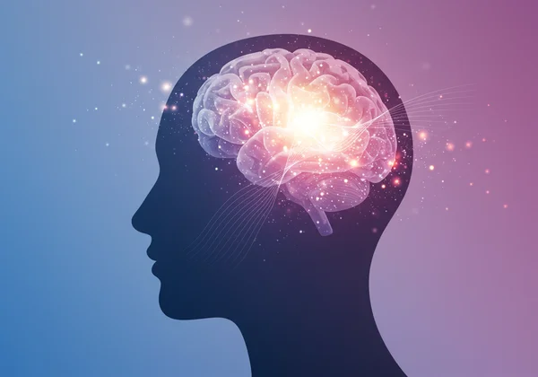Representación abstracta del ojo de la mente y la exploración cognitiva.