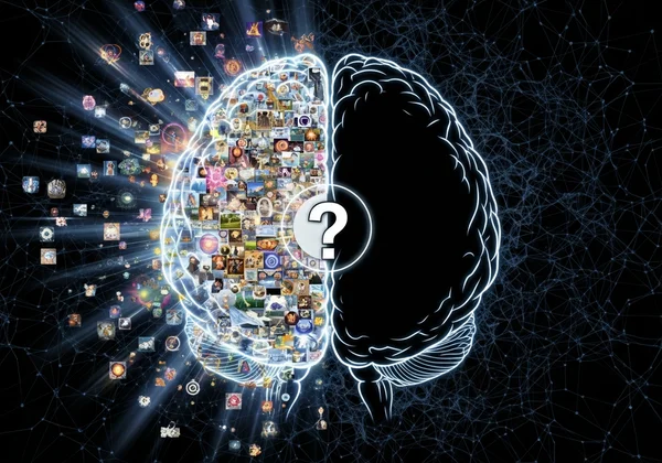 Abstract representation of mind's eye spectrum and aphantasia