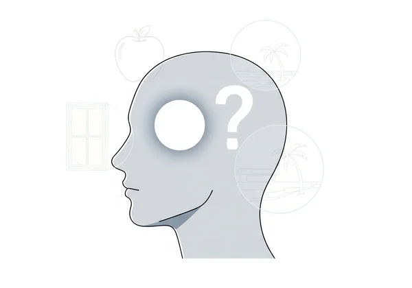 Persona che fatica a visualizzare un oggetto