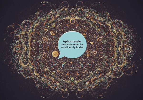 Abstract representation of a mind with aphantasia and ADHD