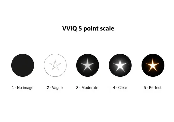 Visual representation of the VVIQ 5-point scale
