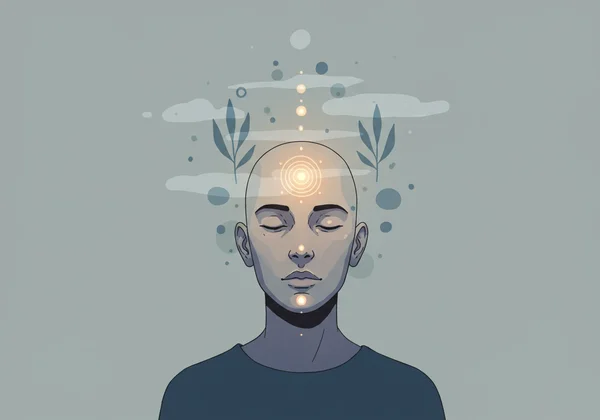 A serene mind, free of visual clutter and very calm.