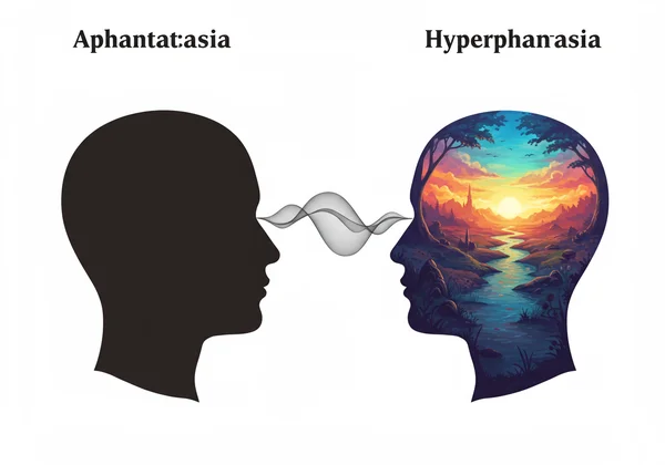 Spectrum of visualization from blank mind's eye to vivid imagery