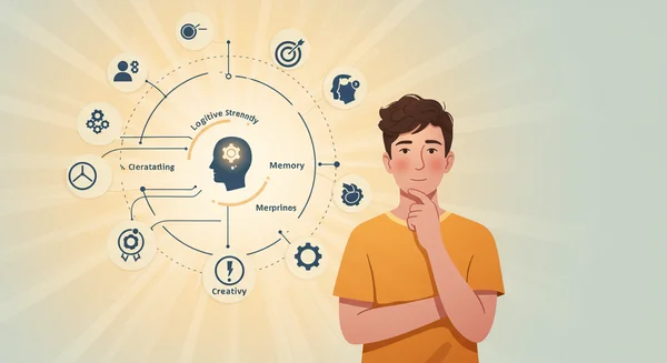 Person gaining clarity on cognitive strengths and self-awareness